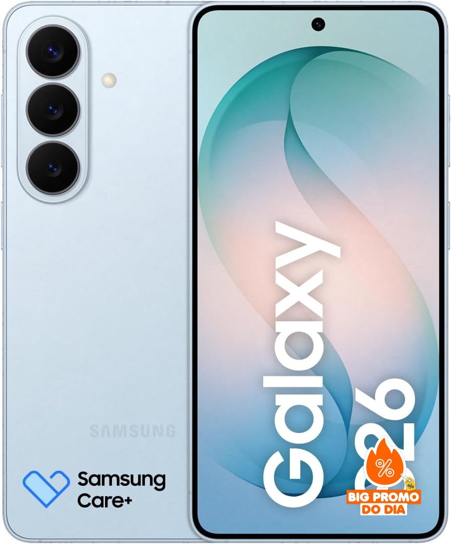 Samsung Galaxy S26 5G - 256GB 12GB RAM - Câmera 50MP - Azul