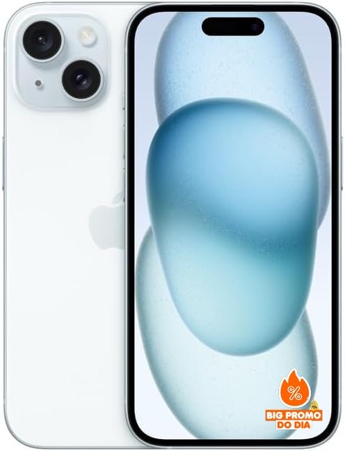 Apple iPhone 15 128GB - Tela OLED 6.1" - Azul