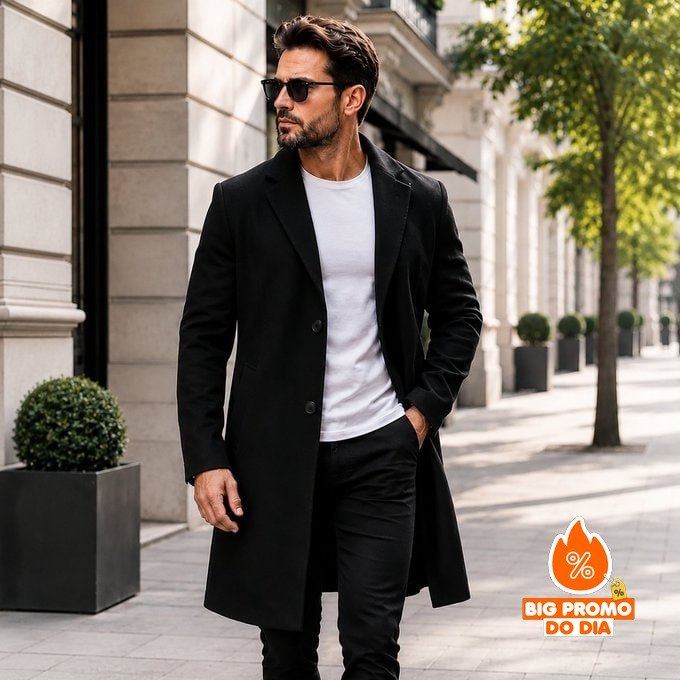 Casaco Sobretudo Premium Cardigan (2 cores)