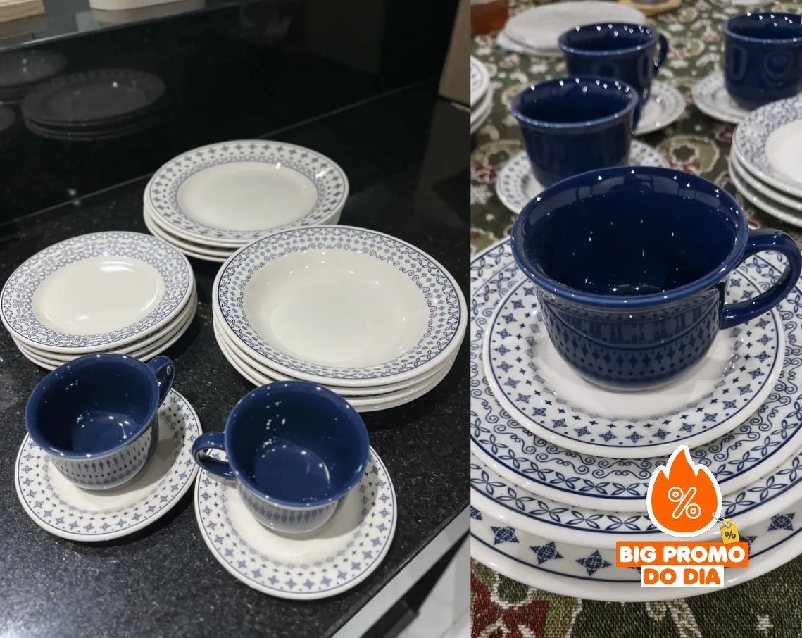 Aparelho De Jantar 20 Peças Luna Biona Donna 24