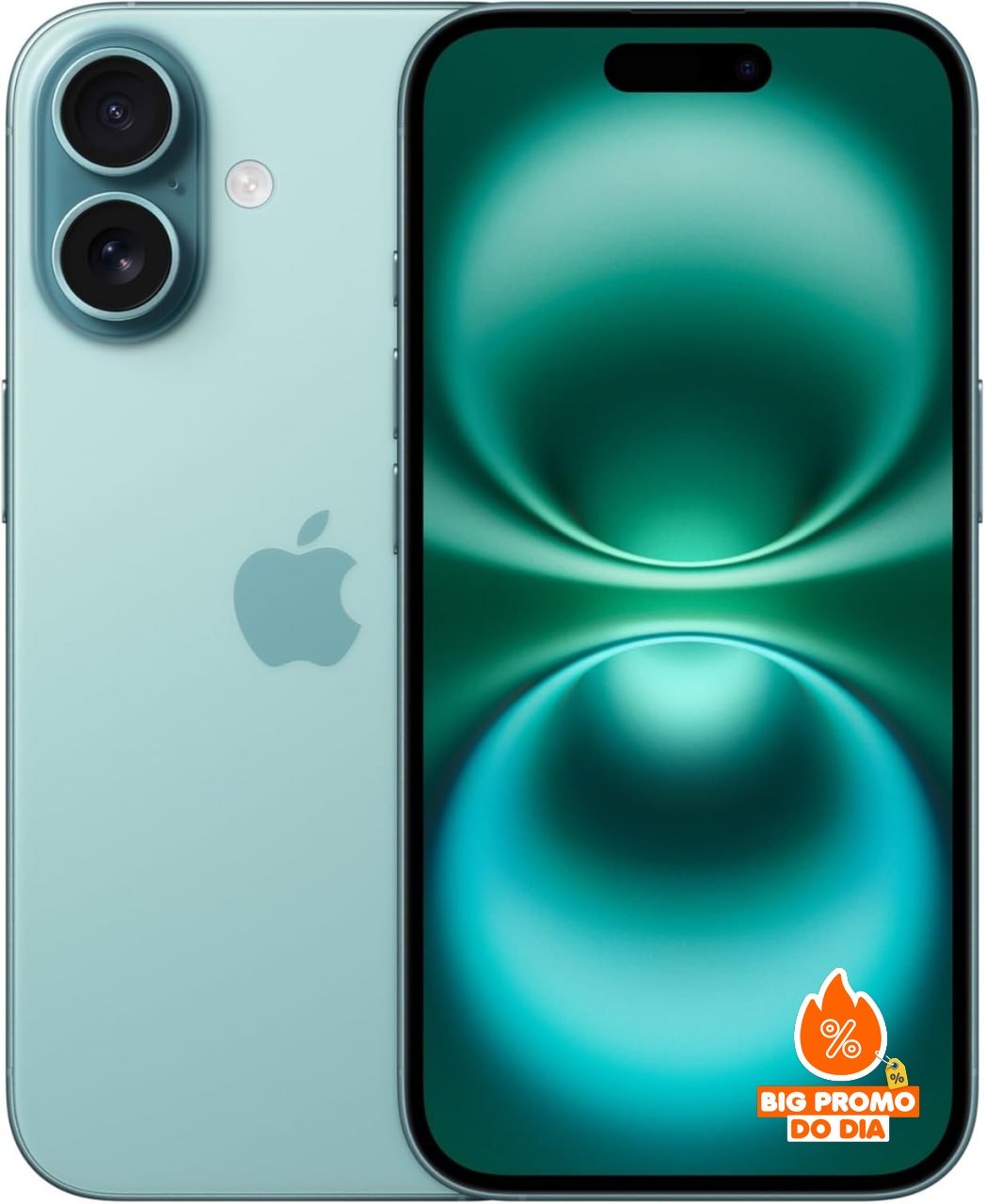 Apple iPhone 16 128GB - Processador A18 - Verde-acinzentado