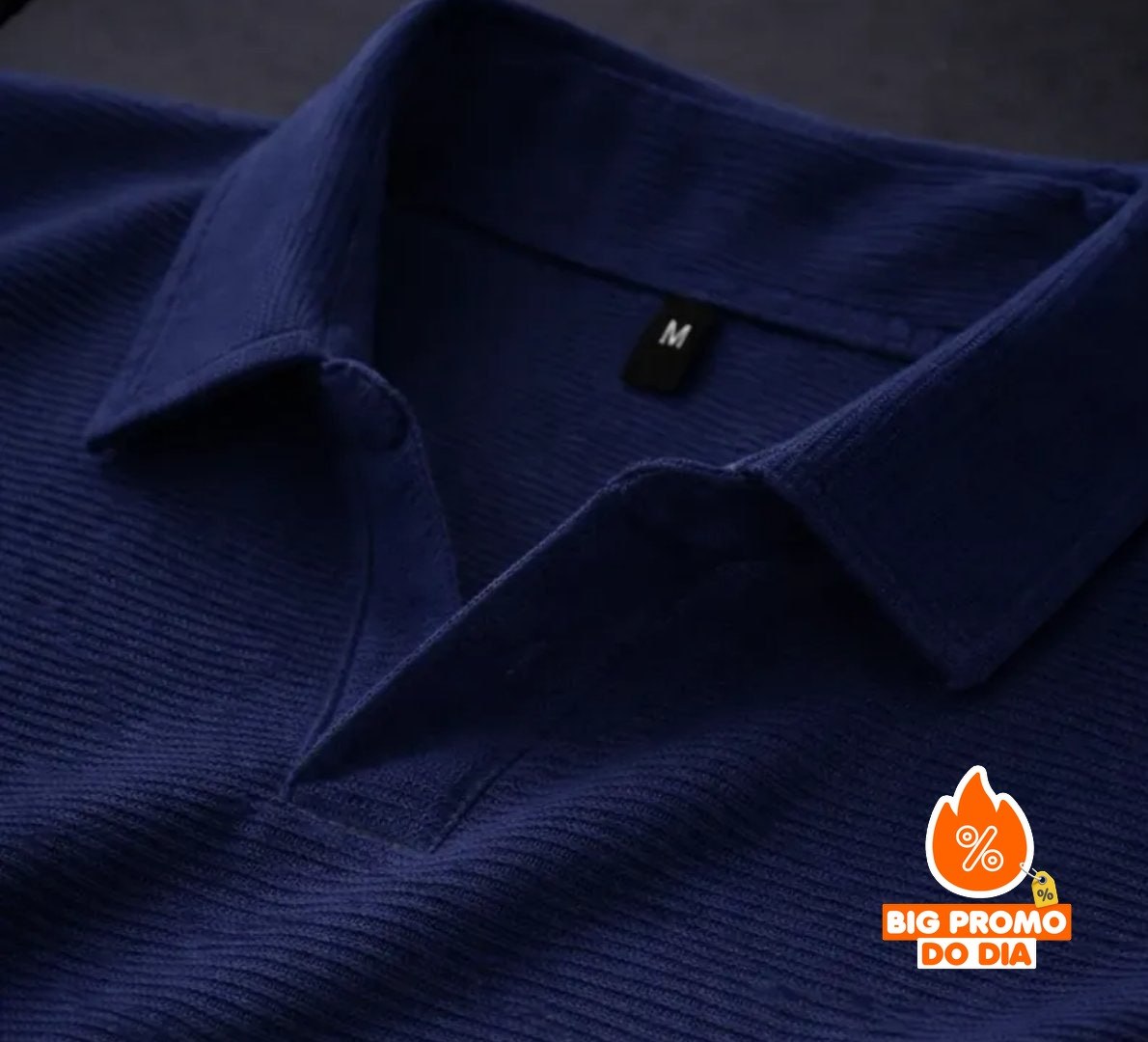 Camisa Polo Texturizada (várias cores)