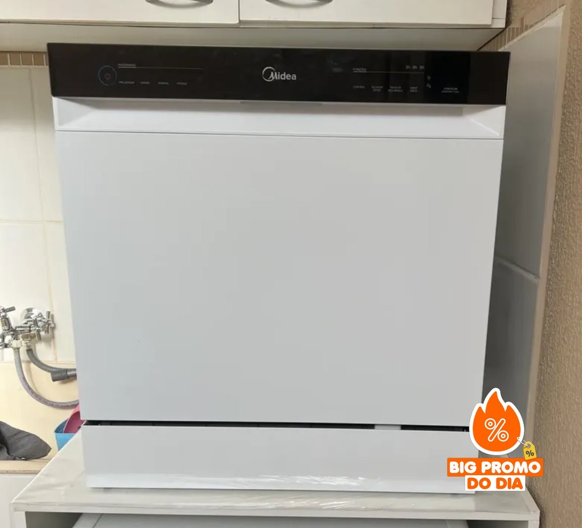 Lava Louças 8 Serviços Branco Touch Plus Midea