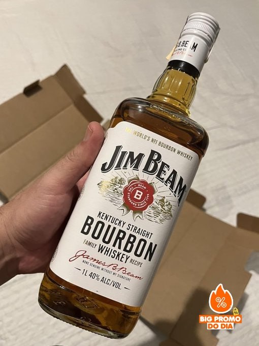 Bourbon Whiskey Jim Beam White 1L