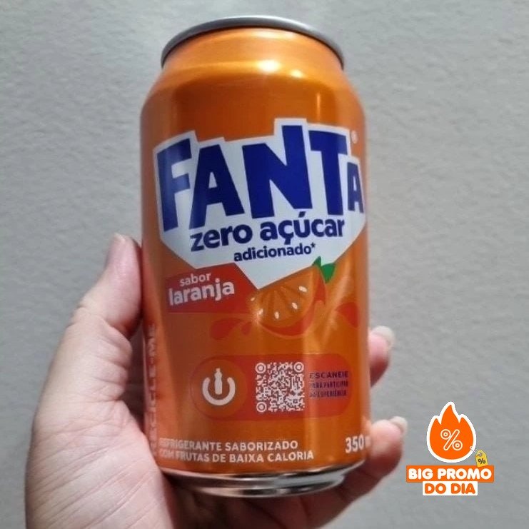 Pack de Fanta Laranja Zero 350ml 6 unidades