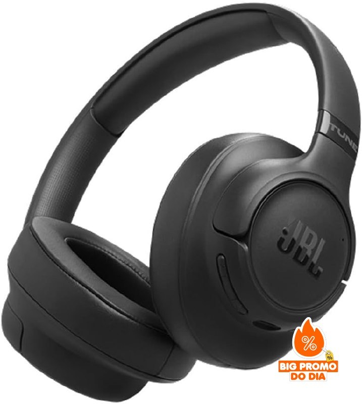 JBL Tune 780NC - Fone Bluetooth com Cancelamento de Ruído - Preto