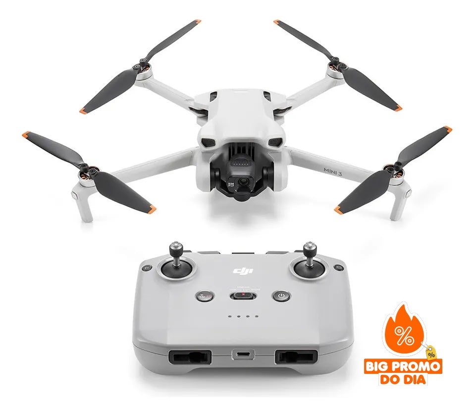 DJI Mini 3 Standard - Drone com Câmera 4K - Bateria 38min