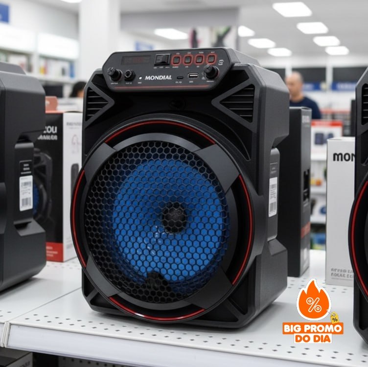 MONDIAL Caixa Amplificada, Preto, 150W RMS, Bivolt