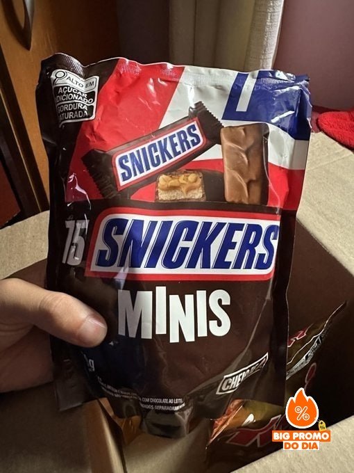 Chocolate Snickers Original Minis 15 unidades