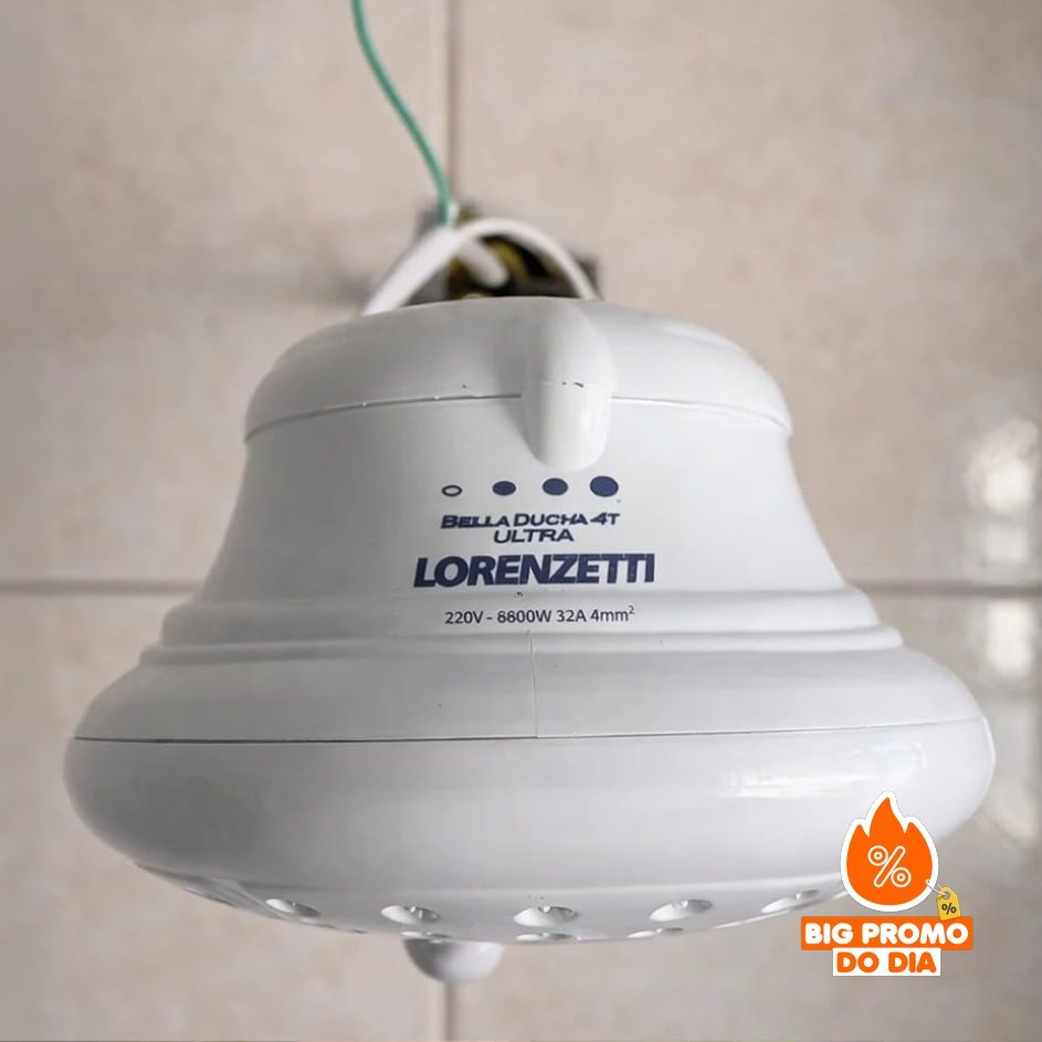 Chuveiro Lorenzetti Bella Ducha Ultra 6800W 220V 4 Temperaturas