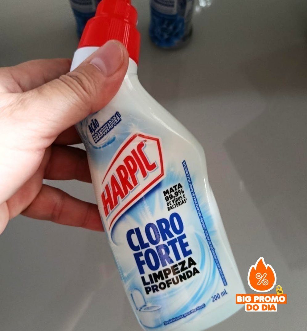🫧 Harpic Cloro Forte Desinfetante Sanitário Líquido 200mL