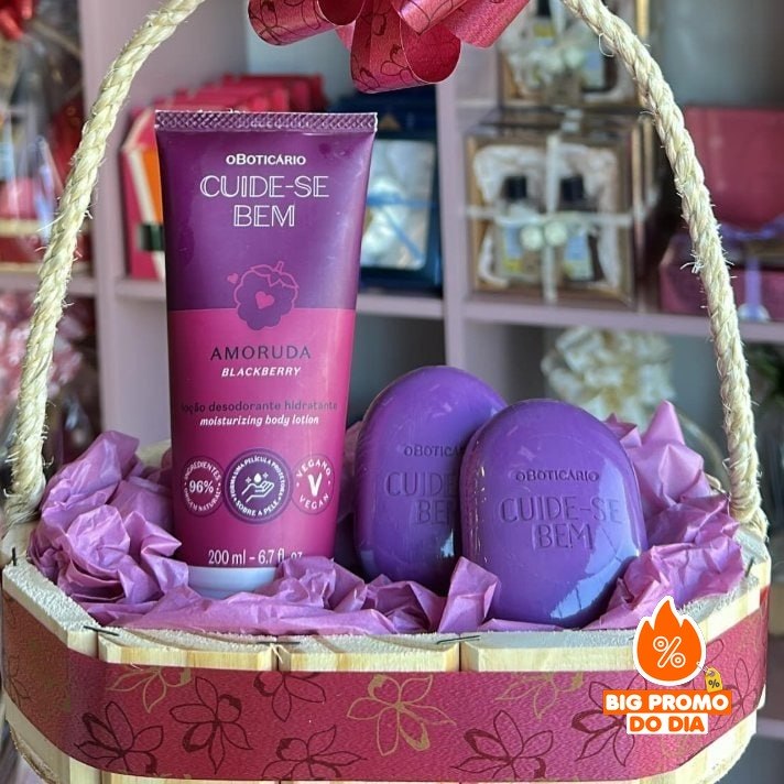 Combo Cuide-se Bem Amoruda: Loção Corporal 200ml + Sabonetes