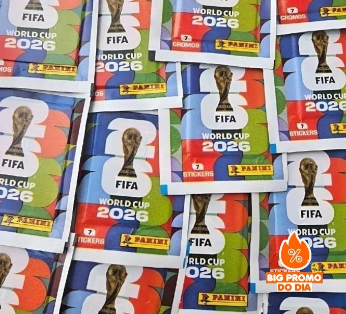️  Kit 12 Envelopes (84 Figurinhas) Copa do Mundo 2026 Panini
