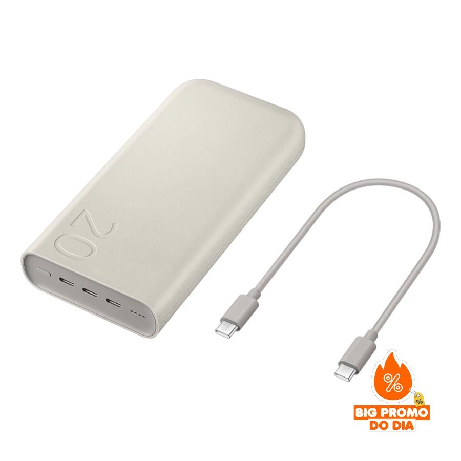 Carregador Portátil Samsung 20000 mAH Super Rápido 45w