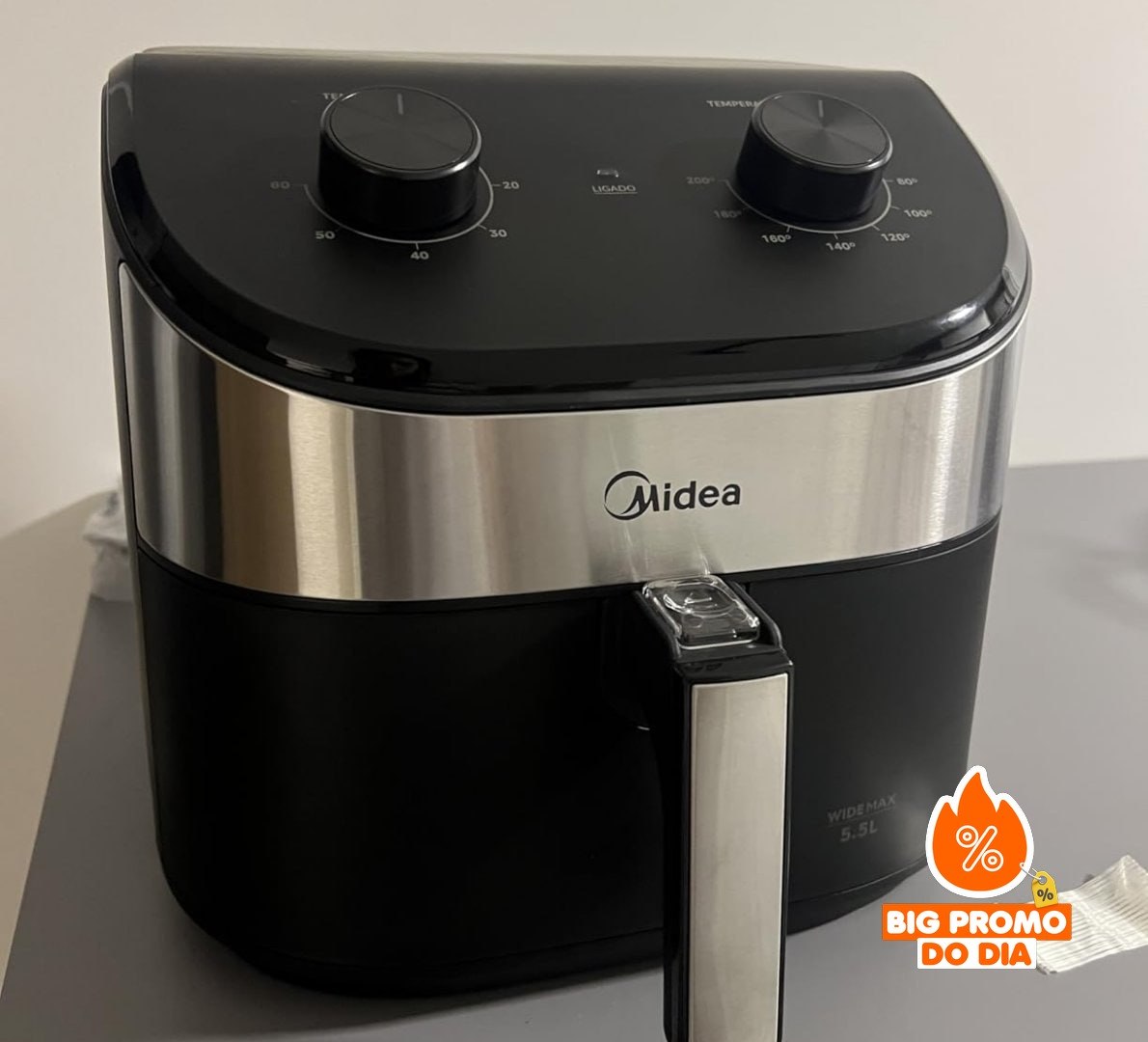 Air Fryer 5,5L Widemax 1900w Midea 110v