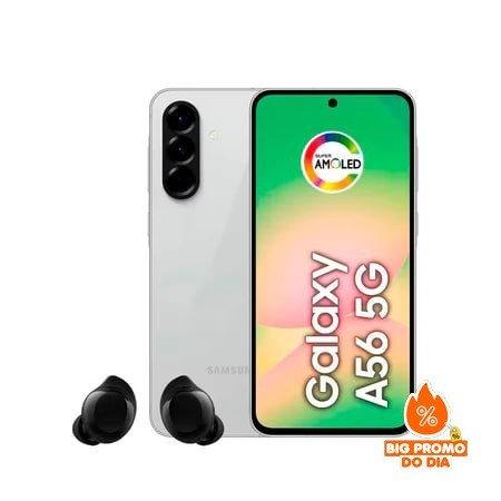 Smartphone Galaxy A56 5G Tela 6.7 128GB Cmera Tripla 50MP + Galaxy Buds Core