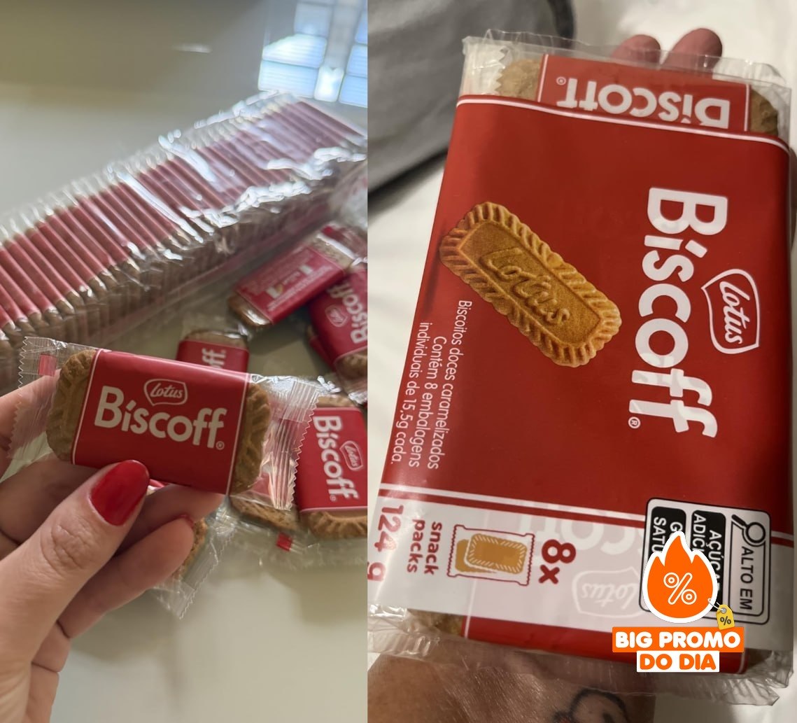 2x Lotus Biscoff Biscoito Doce Pacote 124G