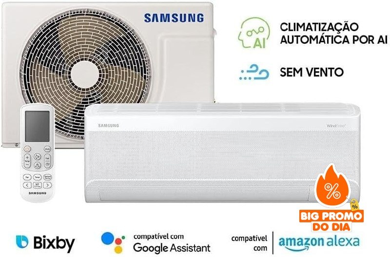 Samsung WindFree AI Inverter 12.000 Btus - Frio 220V R-32