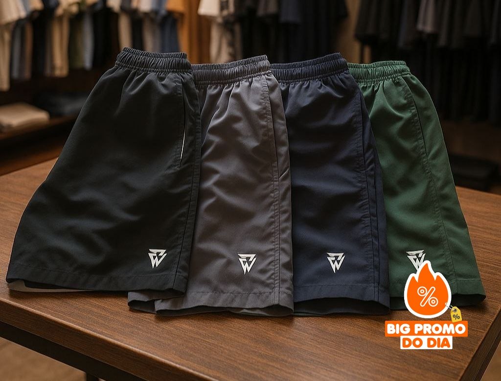 🩳 Kit 4 Short Bermuda Tactel
