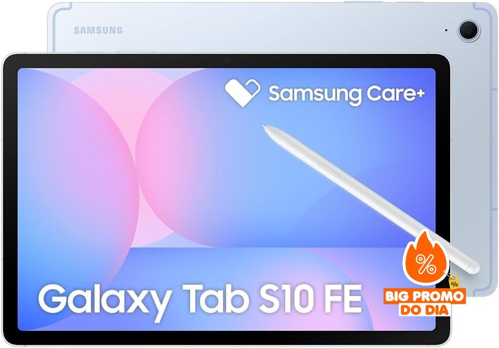 Samsung Galaxy Tab S10 FE - 128GB 8GB RAM - Tela 10.9" - Azul