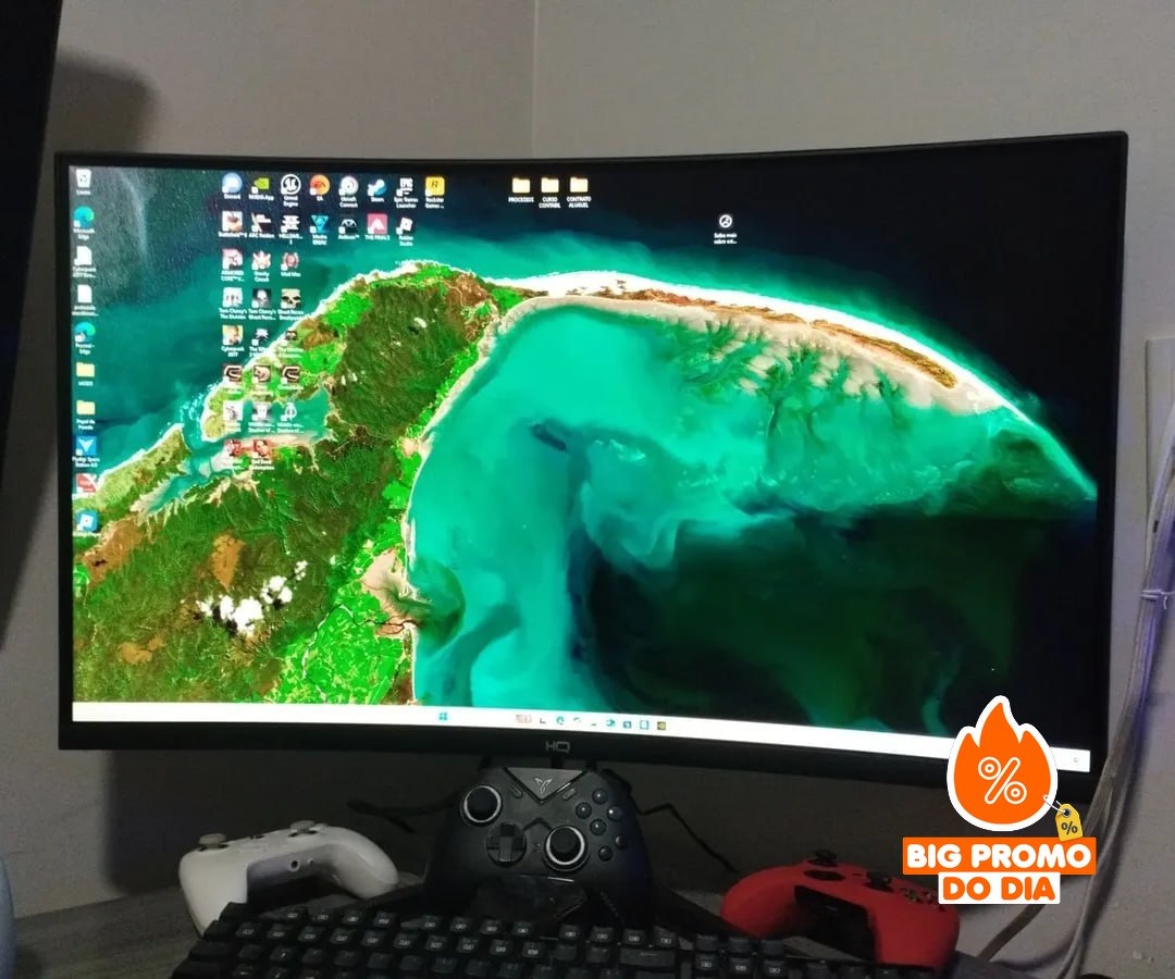 Monitor Gamer HQ Ultra 32" Curvo 1ms, 180Hz, Quad HD (QHD)