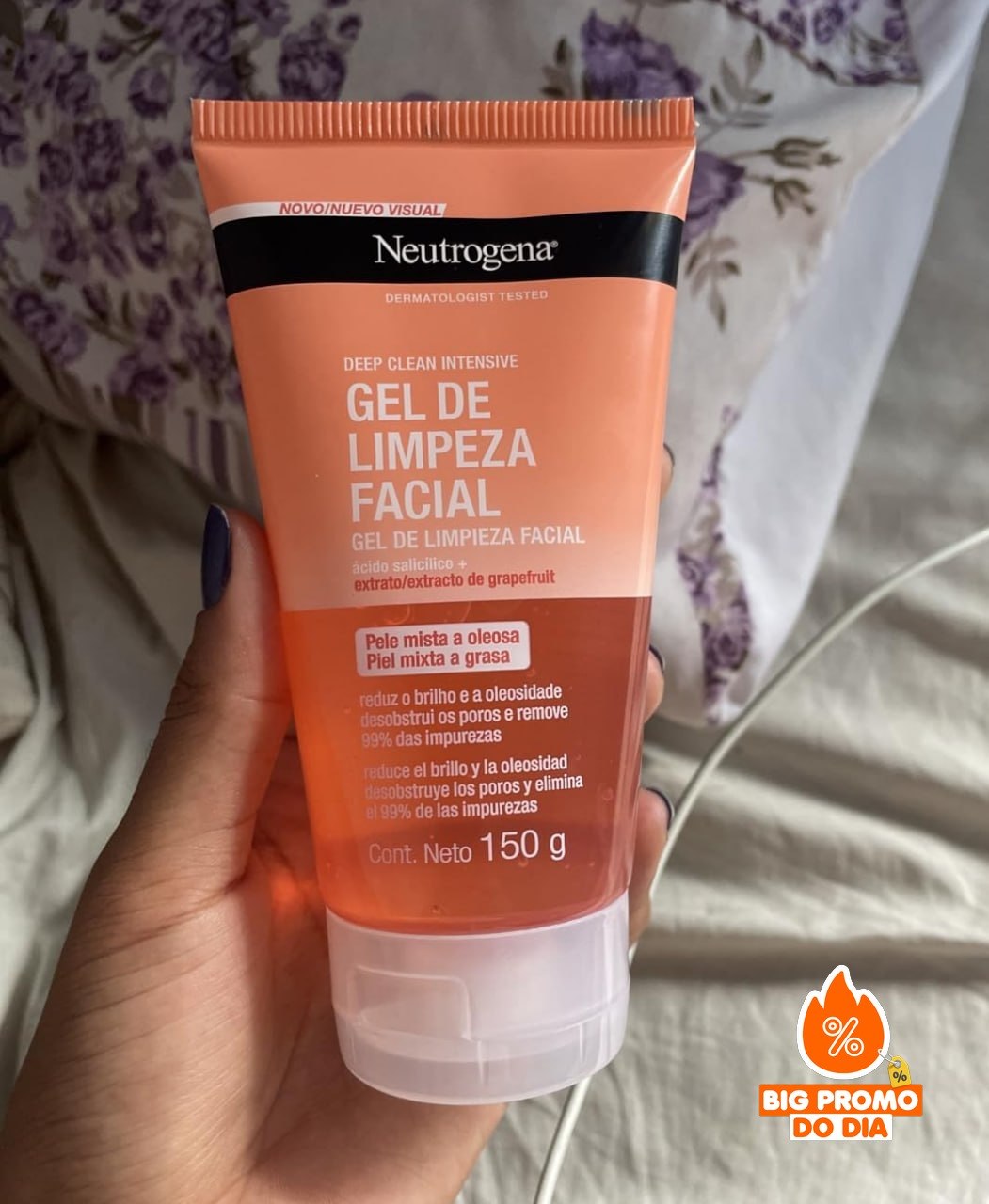 🫧 Gel de Limpeza Facial Neutrogena Deep Clean Intensive Grapefruit, 150g