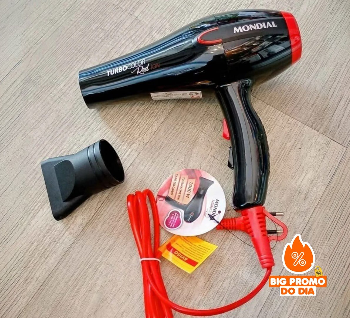 Secador de Cabelos Turbo Mondial 1900W SC-41