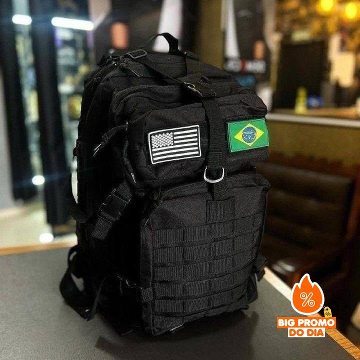 Mochila Tática Militar Grande Resistente 50L Para Viagem Aventura