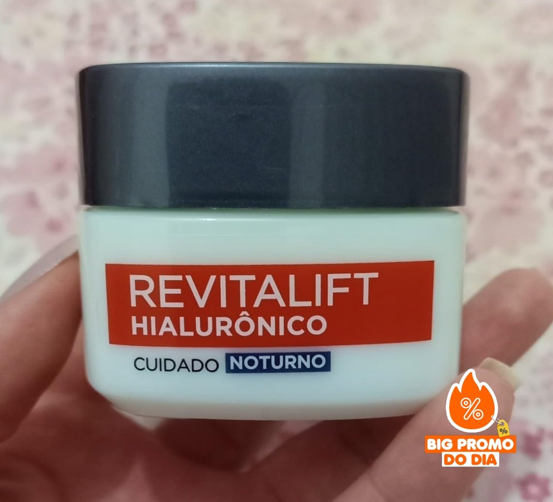 Creme Facial Anti-idade L'Oréal Paris Revitalift Hialurônico Noturno 49g