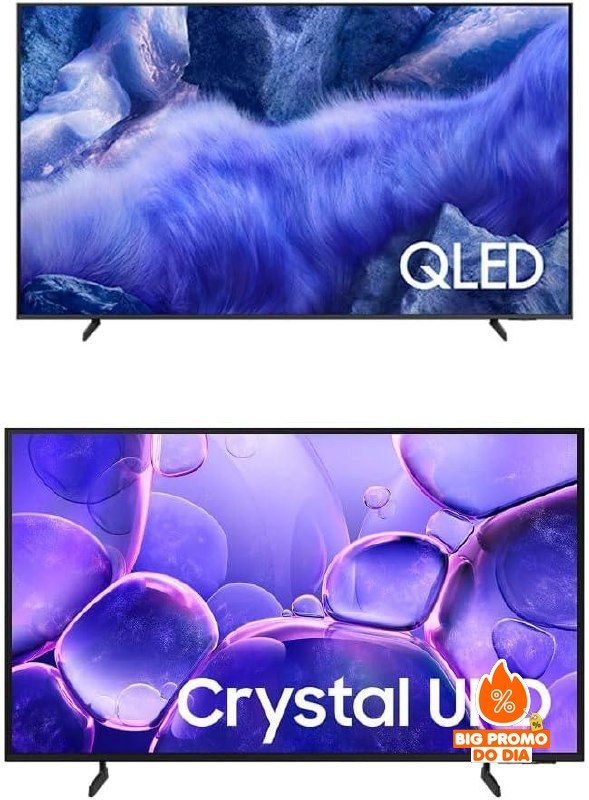 Combo Samsung TV 65" QLED 4K + TV 55" Crystal UHD 4K