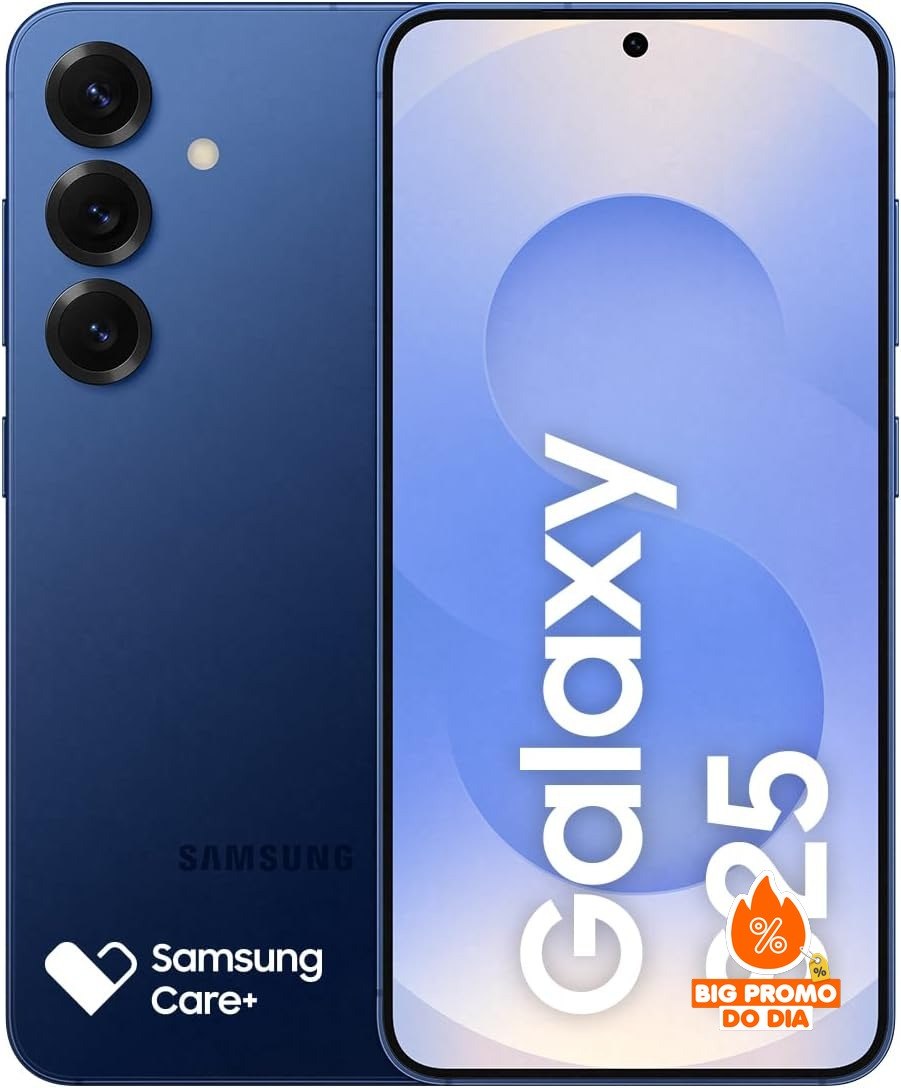 Samsung Galaxy S25 5G - 256GB 12GB RAM - Câmera Tripla 50MP - Azul Marinho