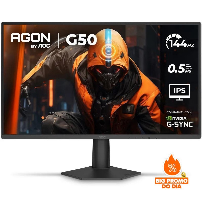 ️ Monitor Gamer AOC AGON G50 24" 144Hz