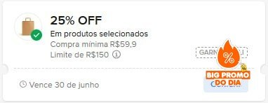 CUPONZADA NO ML EM PRODUTOS GARNIER