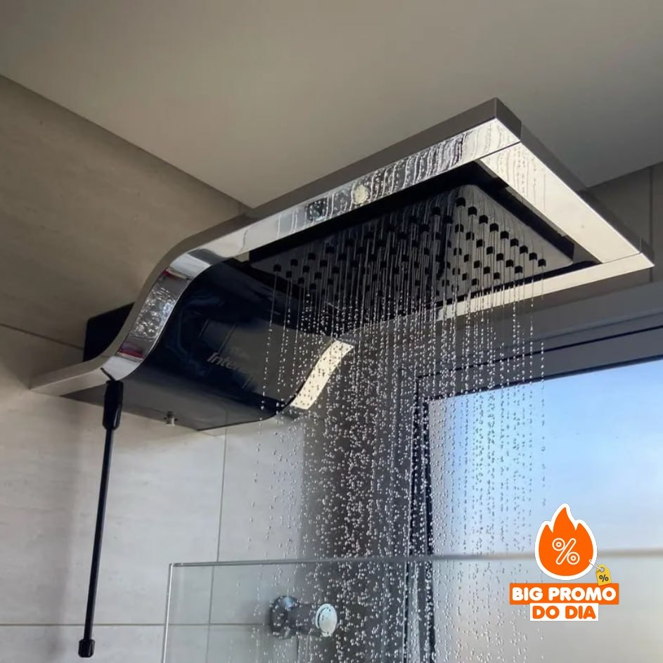 CHUVEIRO ELETRÔNICO - DUCHA INTENSE 220V – 7.800W BLACK – FAME