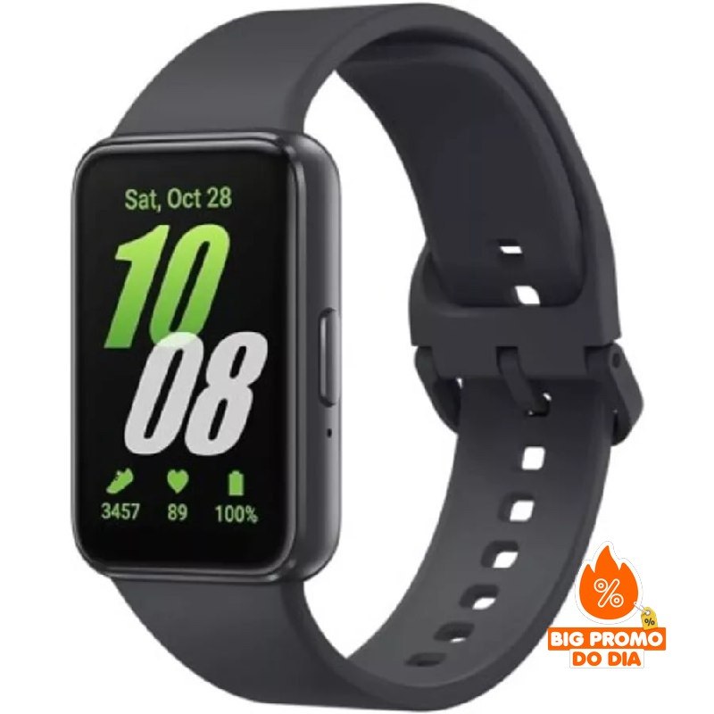 ⌚ Smartwatch Samsung Galaxy FIT3 SM-R390 Display 1.6" Grafite