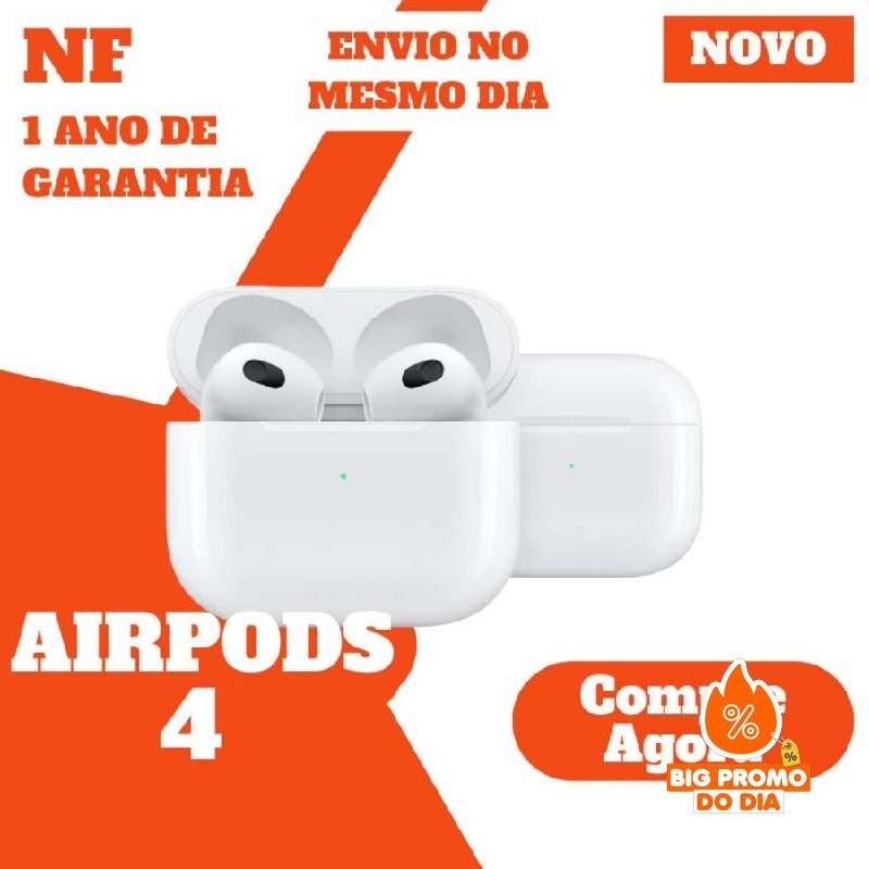 Airpods 4 Apple Novo Garantia NF