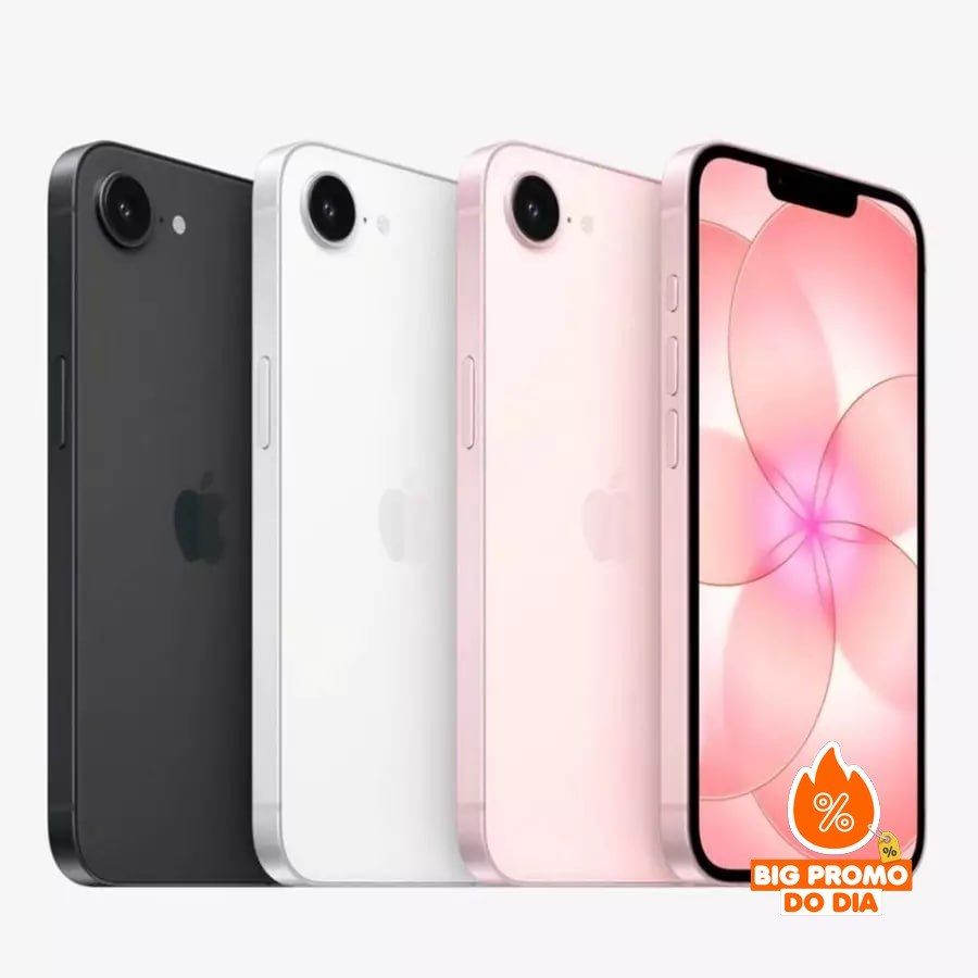 Celular Apple iPhone 17e 256GB 512GB Tela 6,1" 48MP iOS 5G NFC Original Garantia Apple