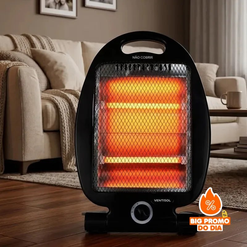 Aquecedor Elétrico Quartzo Doméstico 800w Ventisol