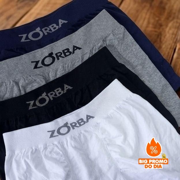 🩲 Kit 10 Cuecas Zorba Boxer Sem Costura Algodão