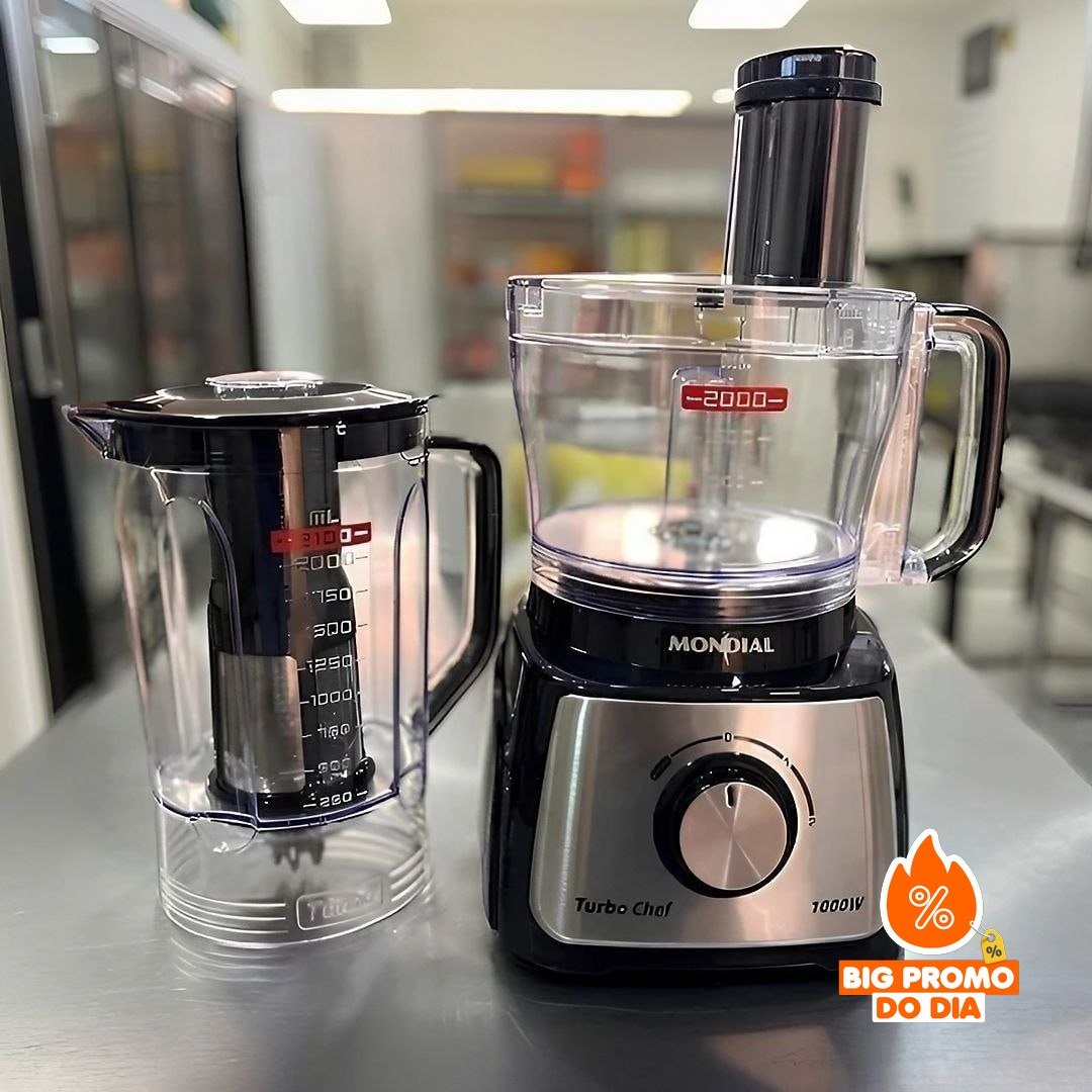 Multiprocessador Turbo Chef 5 Em 1 Mondial 1000W 127V