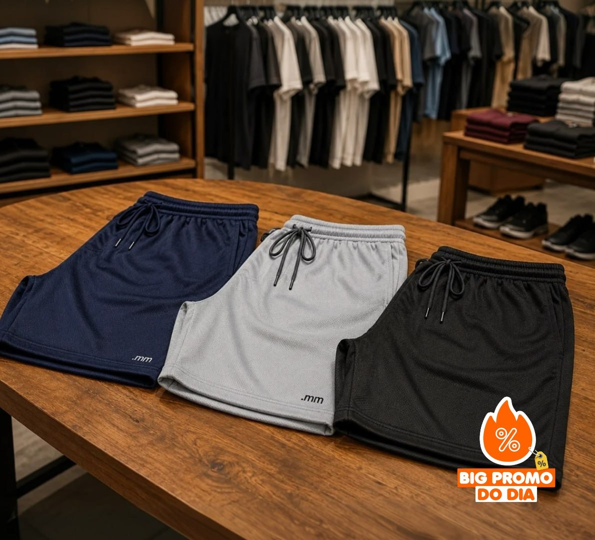 🩳 Kit 3 Short Academia