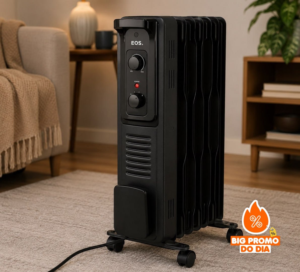 ️ Aquecedor Elétrico a Óleo Eos Comfort Heat 1500w 220v