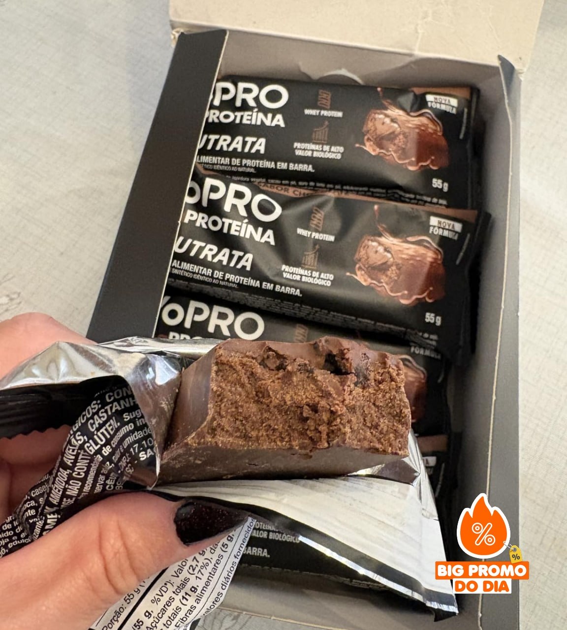 NUTRATA YOPRO 55G DISPLAY - 12 BARRAS, CHOCOLATE