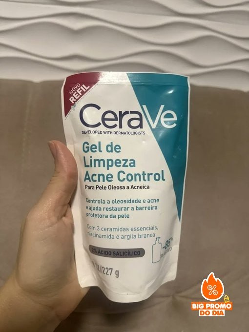 Cerave, Gel de Limpeza Acne Control com Niacinamida e Ácido Salicílico