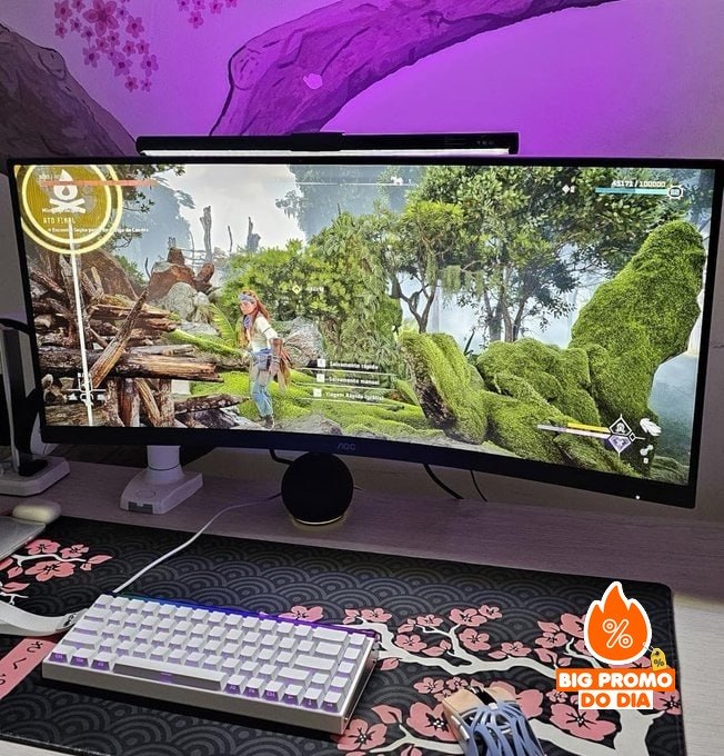 Monitor Gamer Curvo AOC AGON QUAD 34" Ultrawide 180HZ