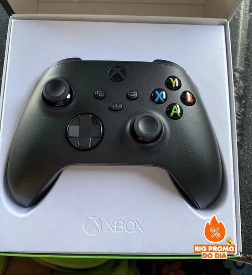 Controle Para Xbox Sem Fio Carbon Preto