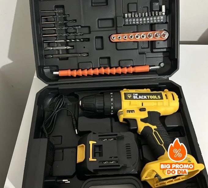 Parafusadeira Furadeira De Impacto The Black Tools Profissional