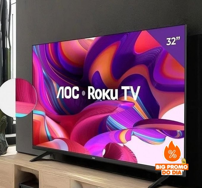 Smart TV LCD LED 32 AOC Wi-Fi HD Quad