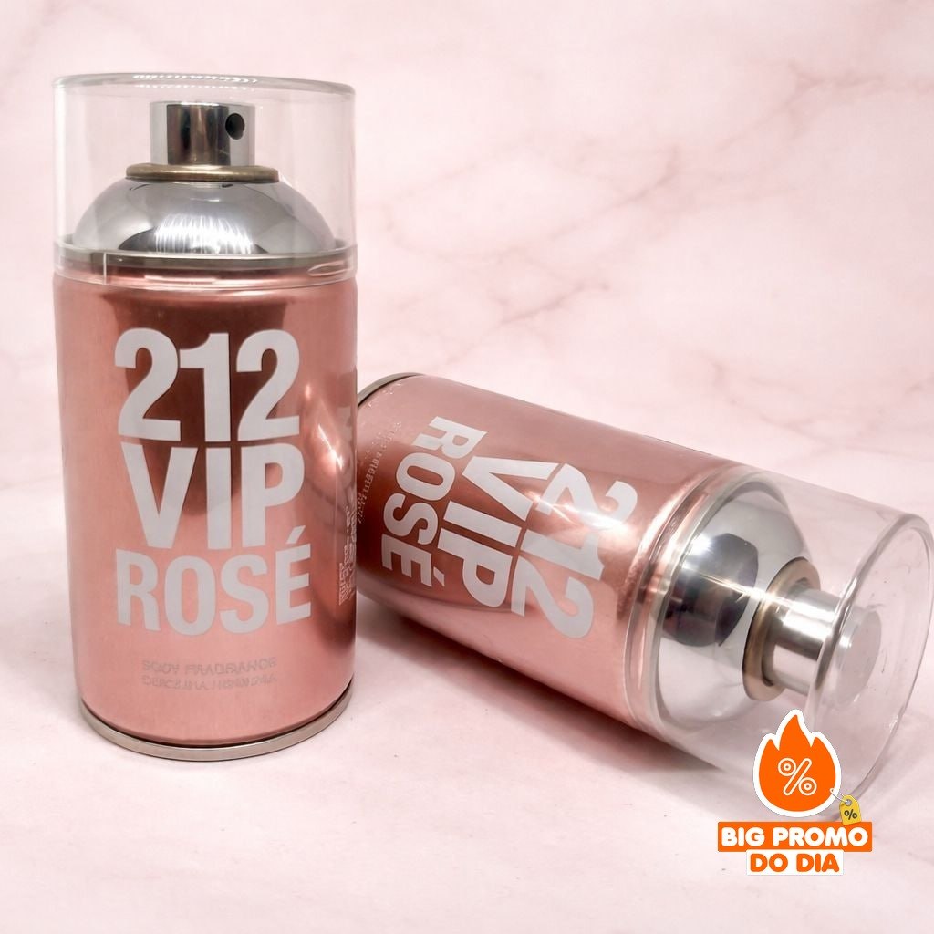 Body Spray Carolina Herrera 212 Vip Rosé Feminino 250ml