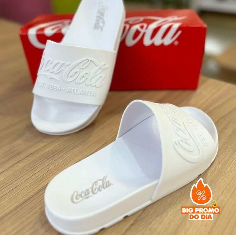 🩴 Chinelo Coca Cola Slide Coke Bold Original